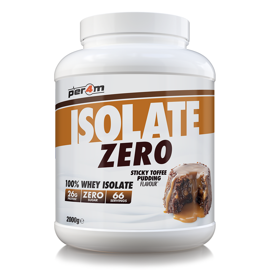 Per4m Isolate Zero 100% Whey Protein Isolate 2kg FREE Shaker