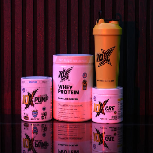 10X Athletic Whey, Non-Stim PUMP & Creatine Bundle
