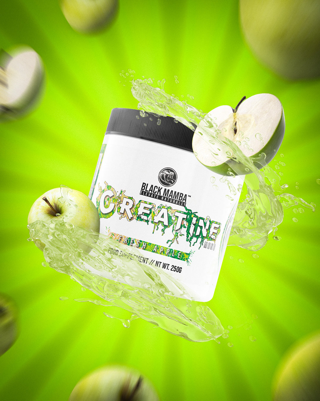 Black Mamba Creatine Monohydrate - Flavoured (50 Servings)