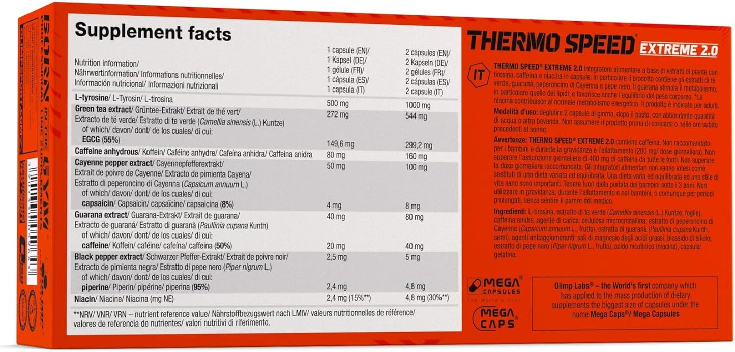 OLIMP Thermo Speed Extreme 2.0 FAT BURNER (120 capsules)
