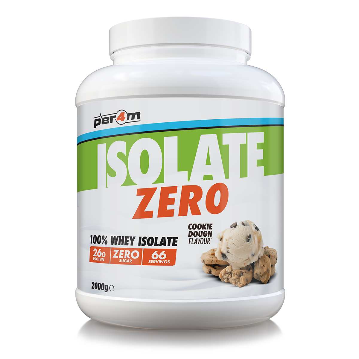 Per4m Isolate Zero 100% Whey Protein Isolate 2kg FREE Shaker