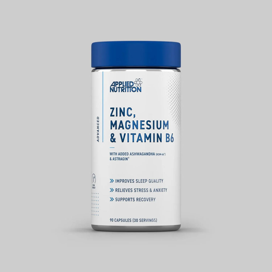 Applied Nutrition ZMA Zinc, Magnesium & Vitamin B6 Capsules With Ashwagandha
