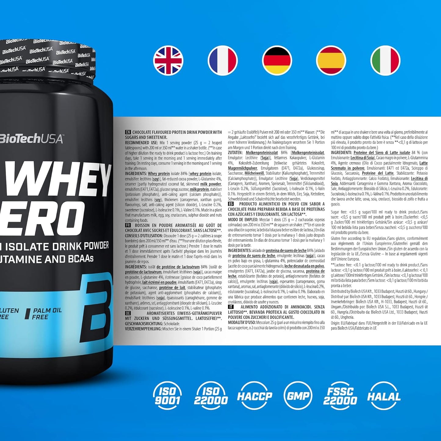 BioTechUSA Iso Whey Zero 1.81kg