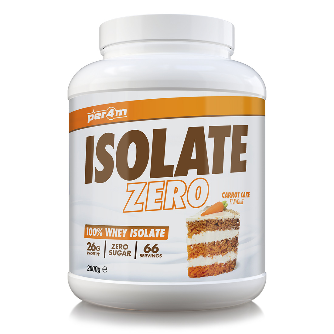 Per4m Isolate Zero 100% Whey Protein Isolate 2kg FREE Shaker