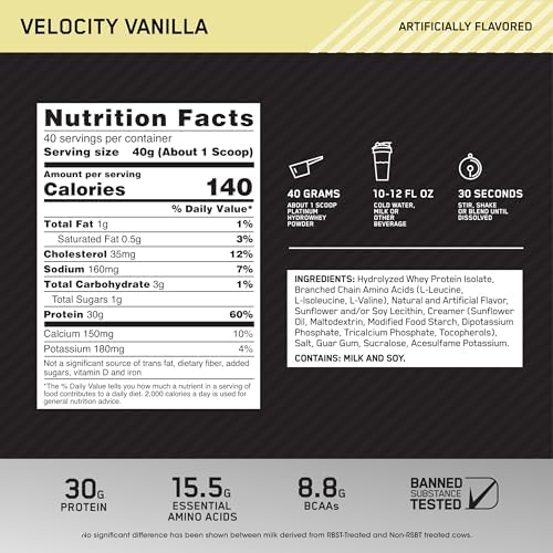 Optimum Nutrition Platinum Hydrowhey Protein Powder