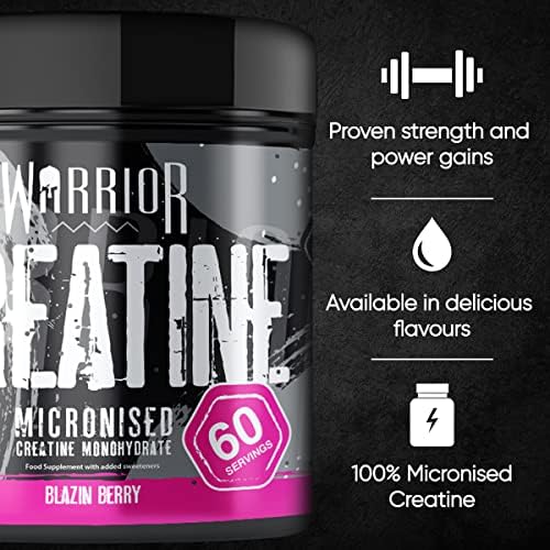Warrior, Creatine Monohydrate Powder Blazin BBE 08/2025
