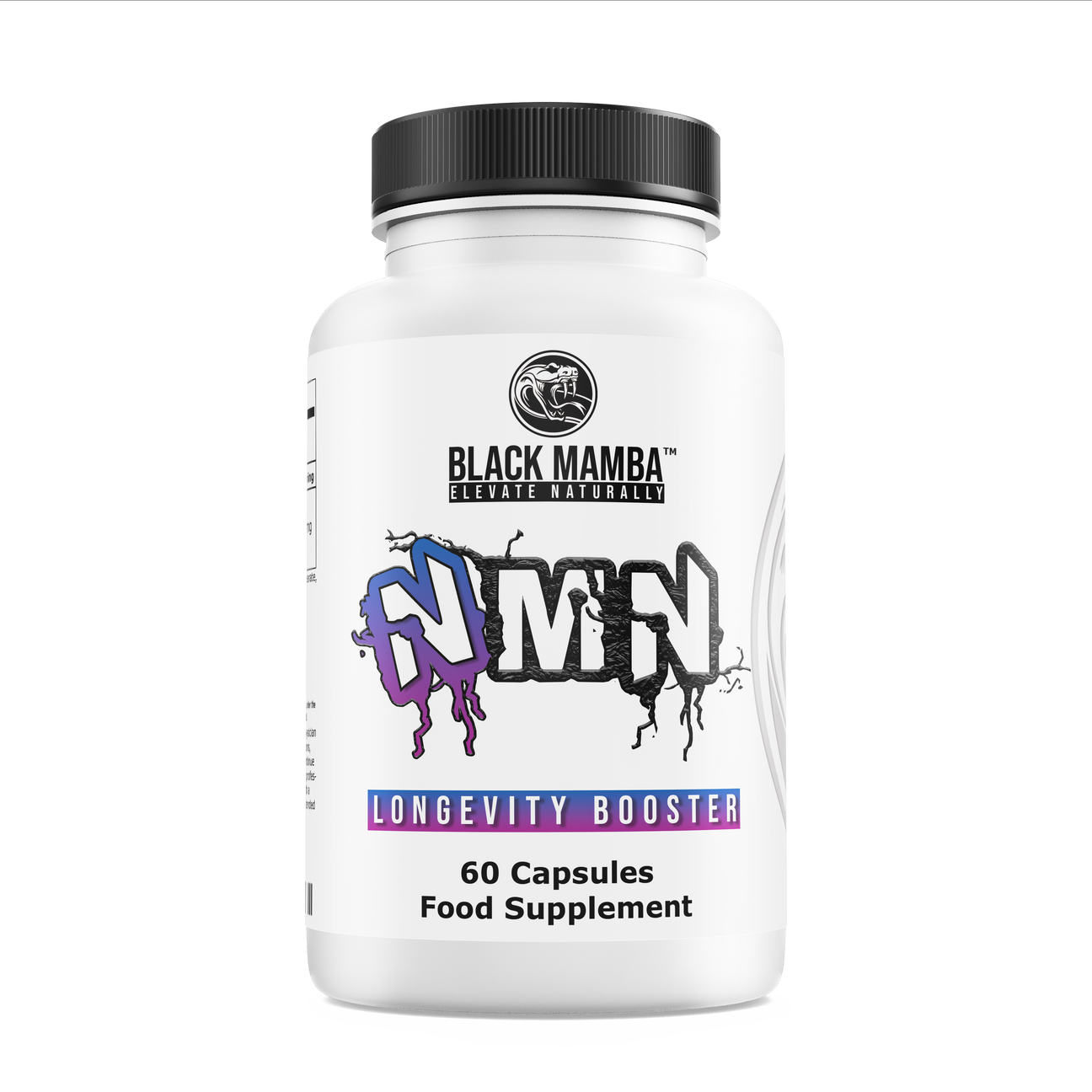 Black Mamba Black Mamba NMN – 60 Capsules (500mg Uthever® NMN Per Cap)