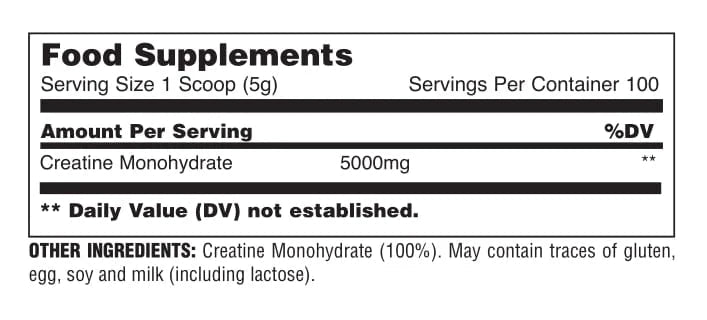 Animal Creatine Powder, Unflavored 500g