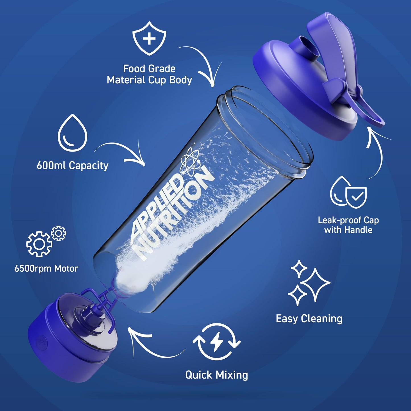 Applied Nutrition Tornado Electric Shaker 600ml