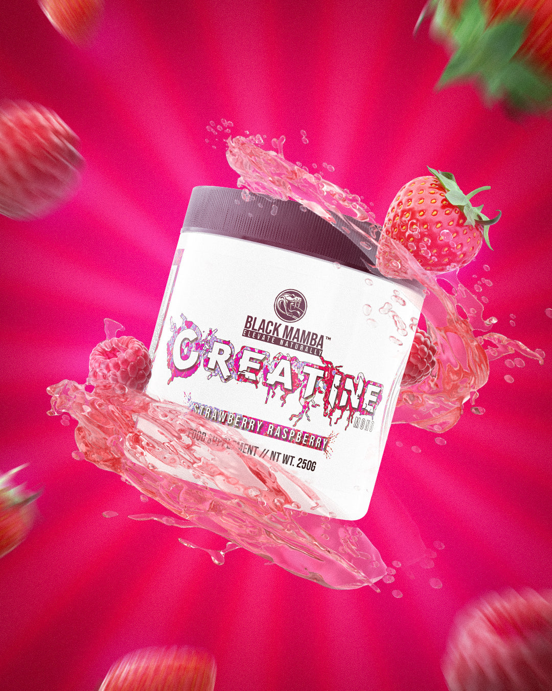 Black Mamba Creatine Monohydrate - Flavoured (50 Servings)