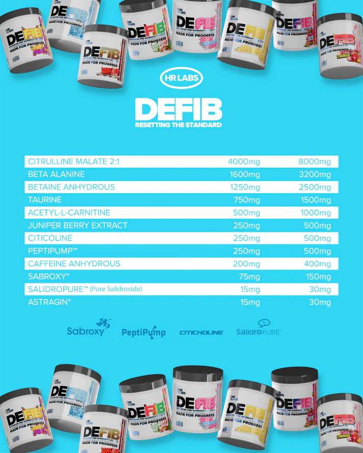 HR Labs Defib V4 Pre Workout 440g