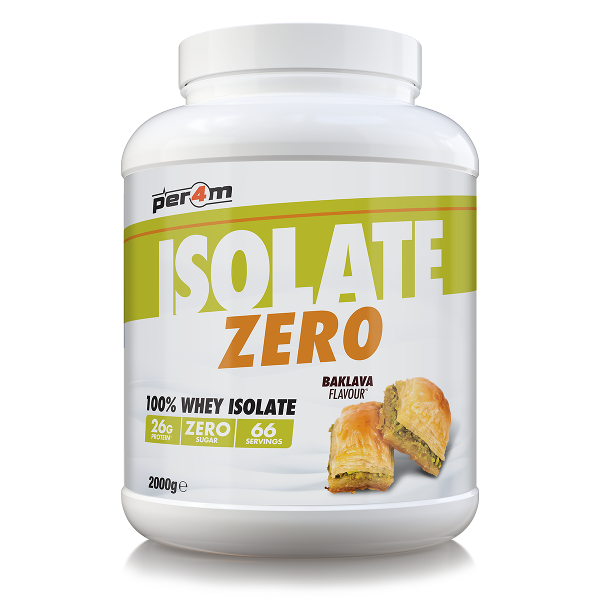 Per4m Isolate Zero 100% Whey Protein Isolate 2kg FREE Shaker