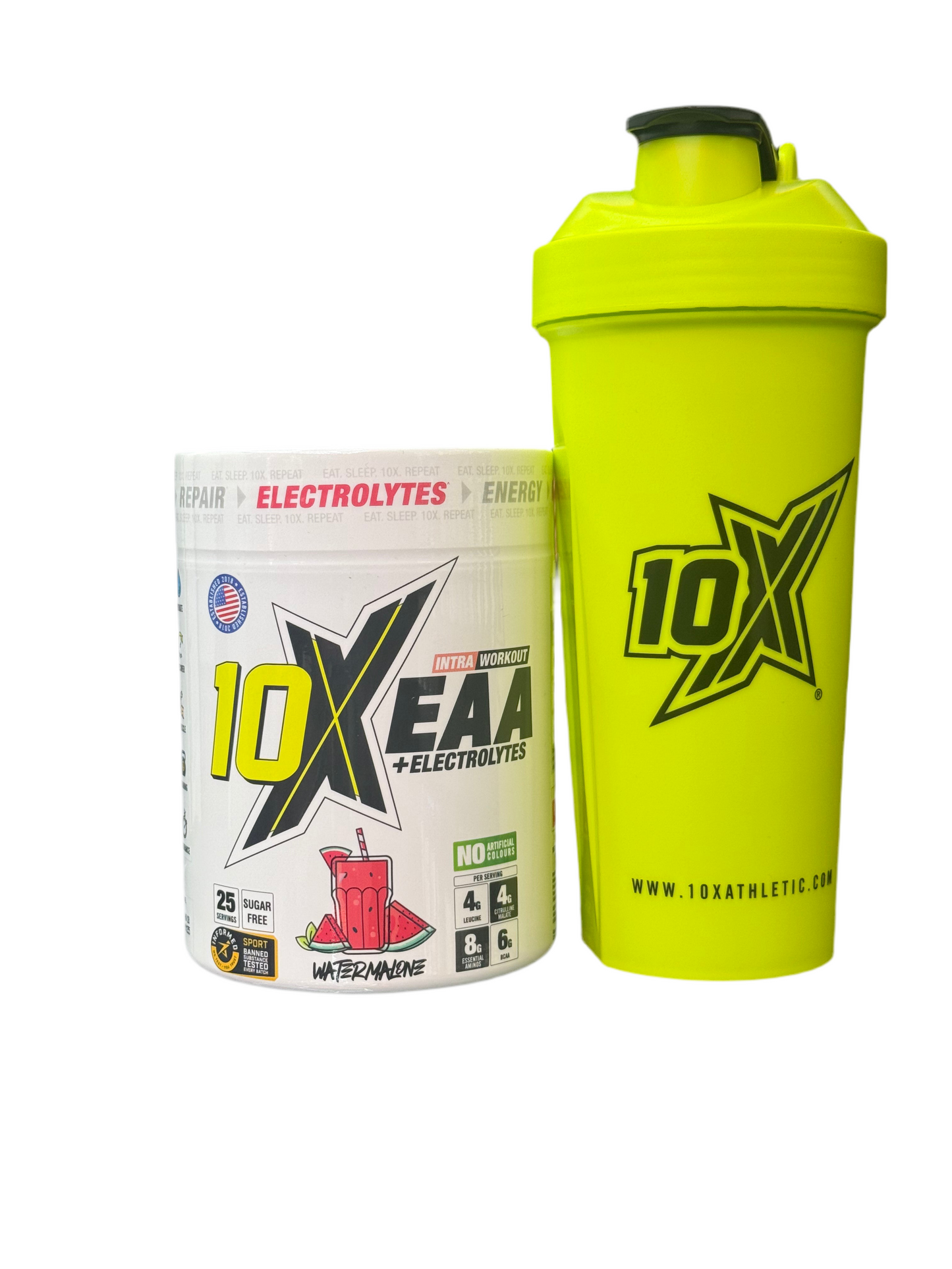 10X Athletic EAA x 450g FREE SHAKER !!