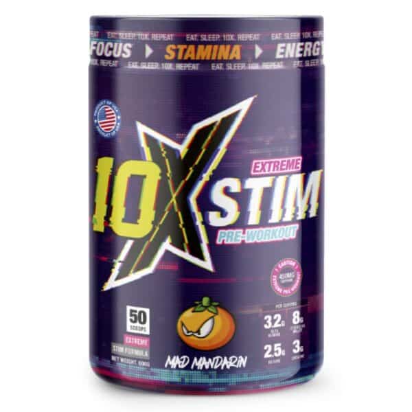 10X Extreme Stim Pre Workout 600g – 10X Athletic