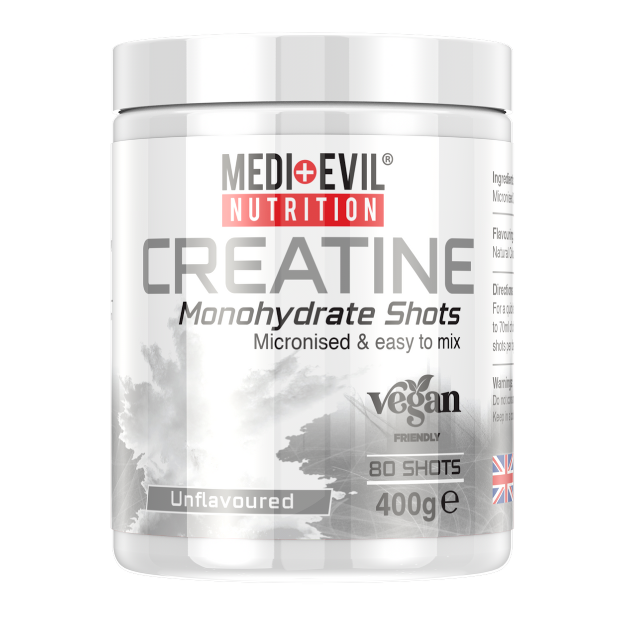 Medi-Evil Creatine Monohydrate Shots 400g