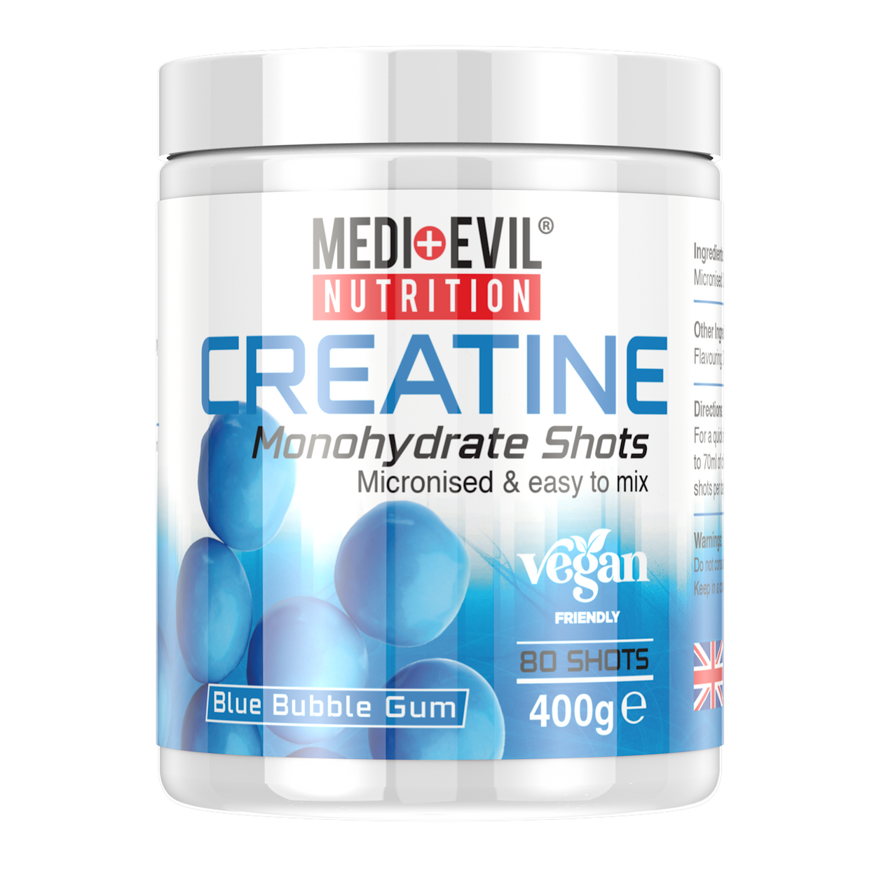 Medi-Evil Creatine Monohydrate Shots 400g