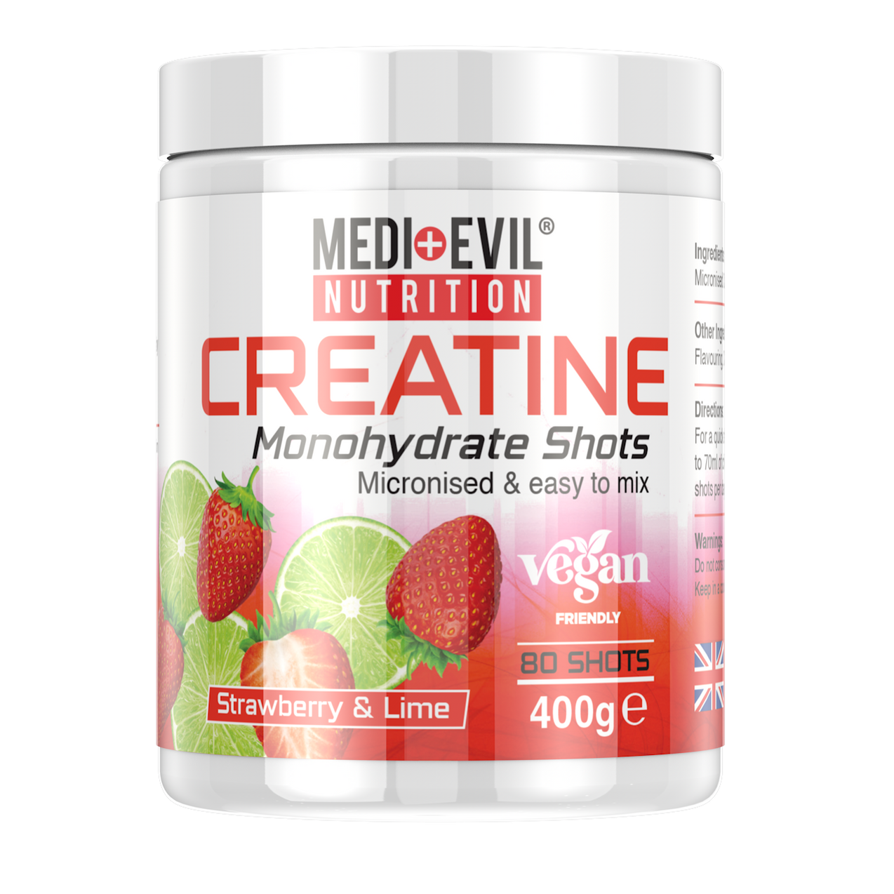 Medi-Evil Creatine Monohydrate Shots 400g