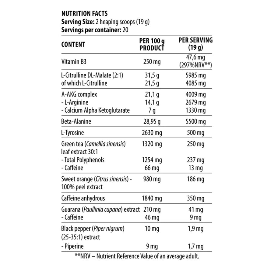 DY Nutrition Blood and Guts Pre Workout