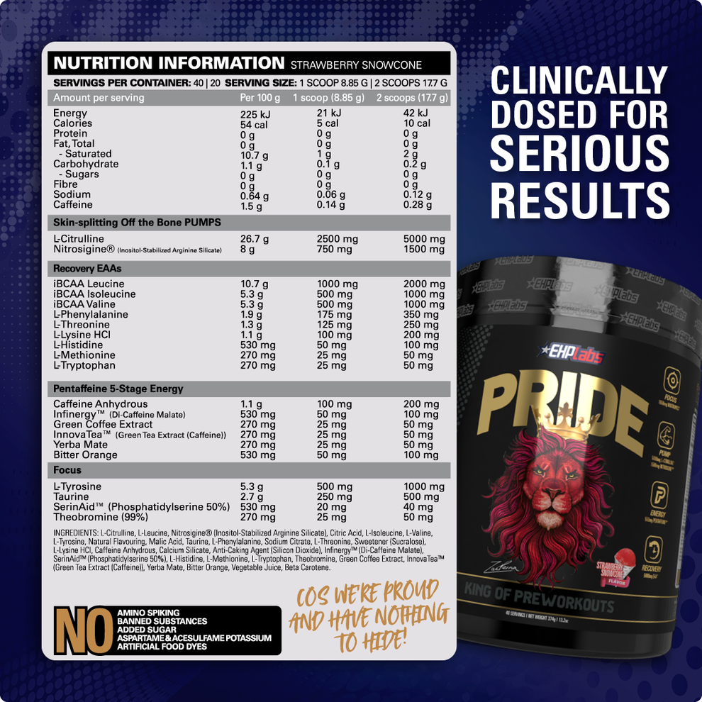 EHP Labs Pride Pre Workout