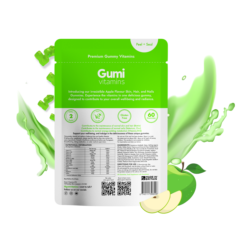 Gumi Vitamins Revive- Skin,Hair & Nails Gummies