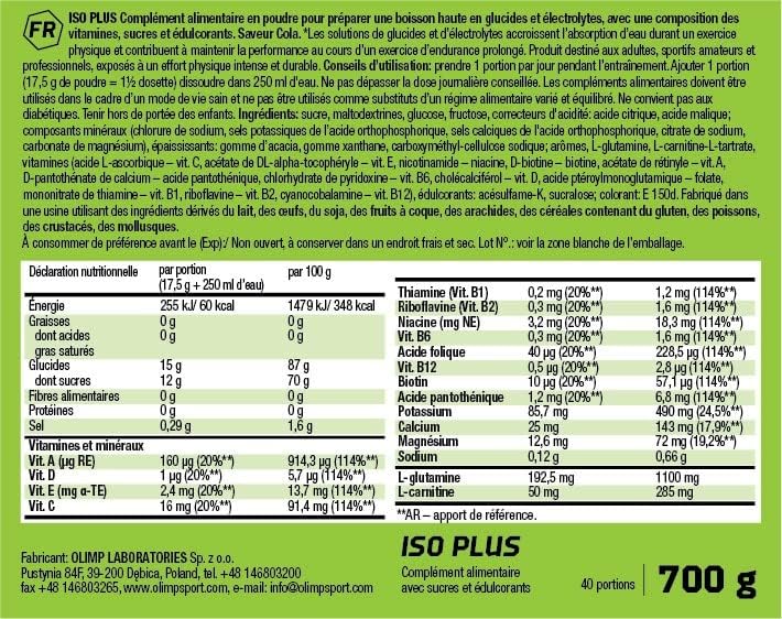 Olimp Sport Nutrition Iso Plus – 700 g