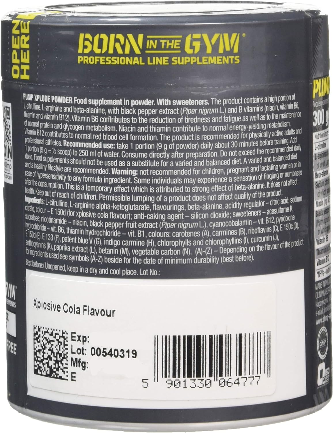 Olimp Pump Xplode Powder (300 g)- Pre Workout