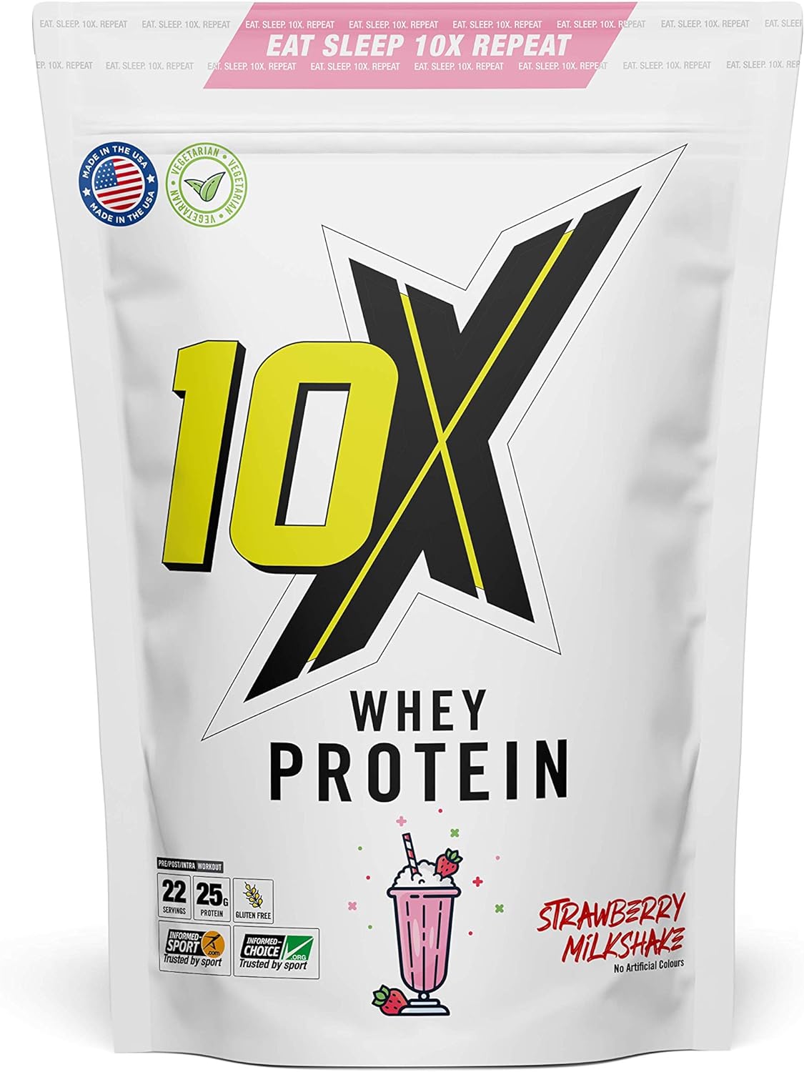 10X Athletic Whey Protein, 750g FREE SHAKER !!