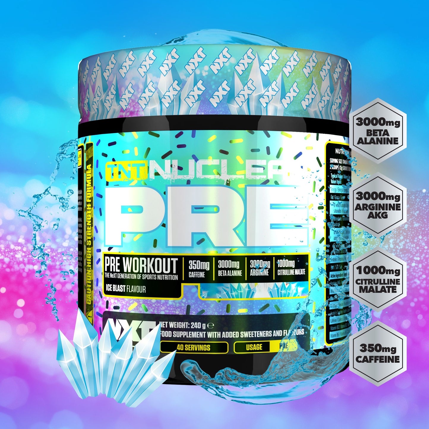 NXT Nutrition TNT Nuclear PRE-workout 40 servings