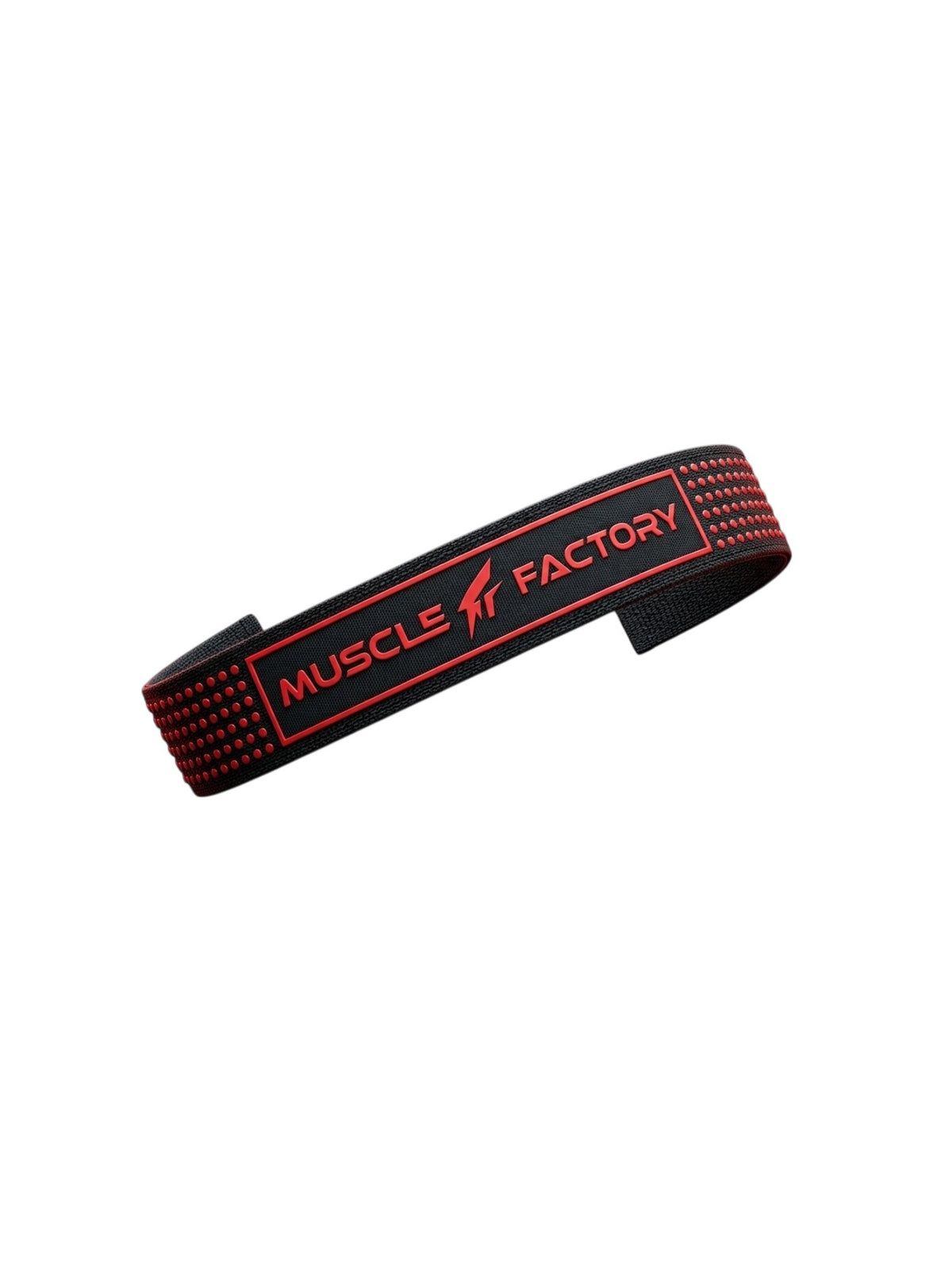 Muscle Factory black and red lifting strap