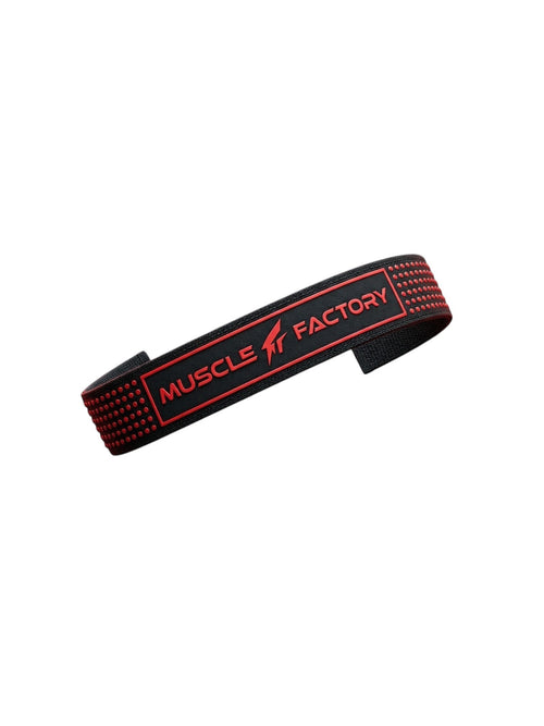 Muscle Factory Premium Lifting Straps – Black & Red