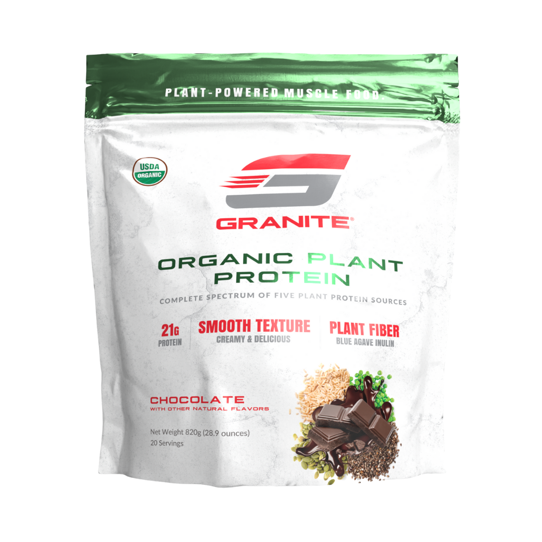Granite Supplements Organic Plant Protein 20 servings Exp Nov 2025