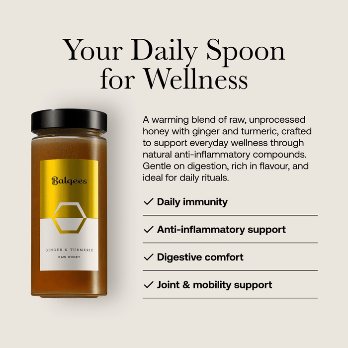 Balqees Raw Honey, Ginger and Turmeric Fusion