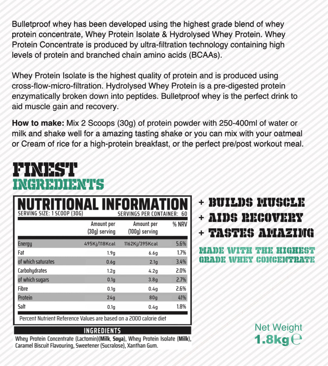Gas Mark10 BULLETPROOF WHEY (ISO BLEND)