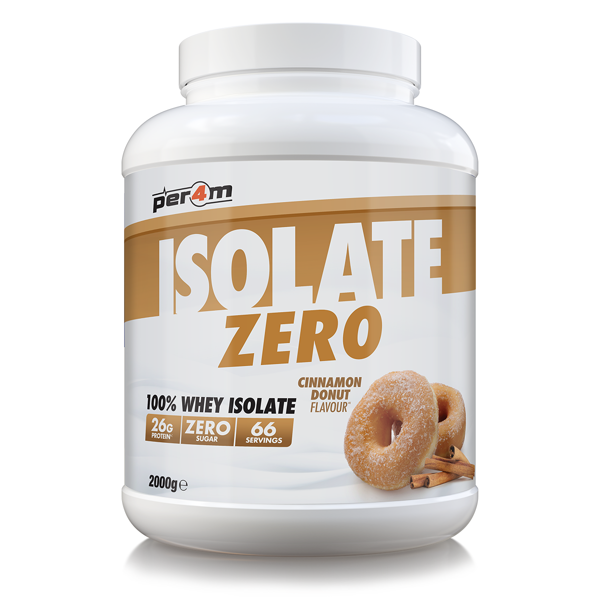 Per4m Isolate Zero 100% Whey Protein Isolate 2kg FREE Shaker