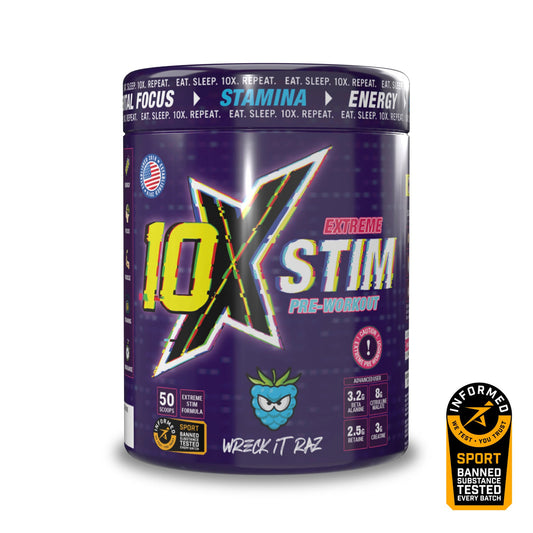 10x Athletic Extreme Stim Pre Workout FREE SHAKER !!