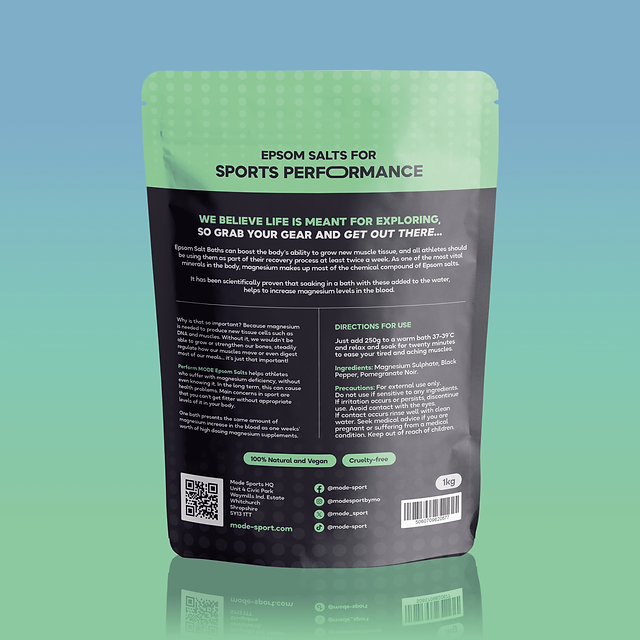 Perform MODE Sports Epsom Salts with Black Pepper & Noir
