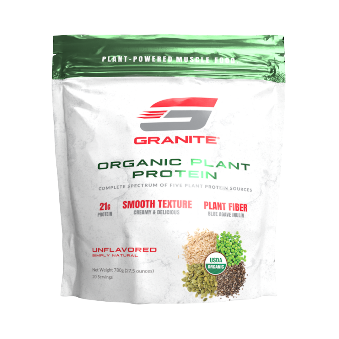 Granite Supplements Organic Plant Protein 20 servings Exp Nov 2025
