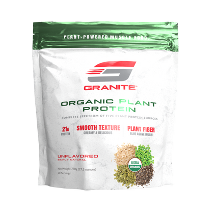Granite Supplements Organic Plant Protein 20 servings Exp Nov 2025