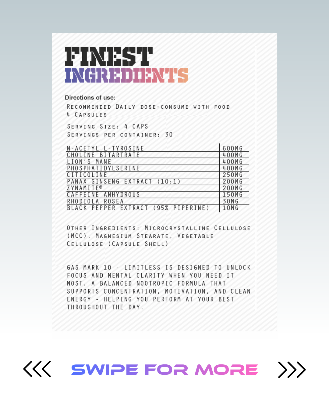 Gas mark10 LIMITLESS