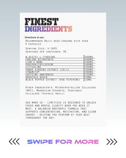 Gas mark10 LIMITLESS