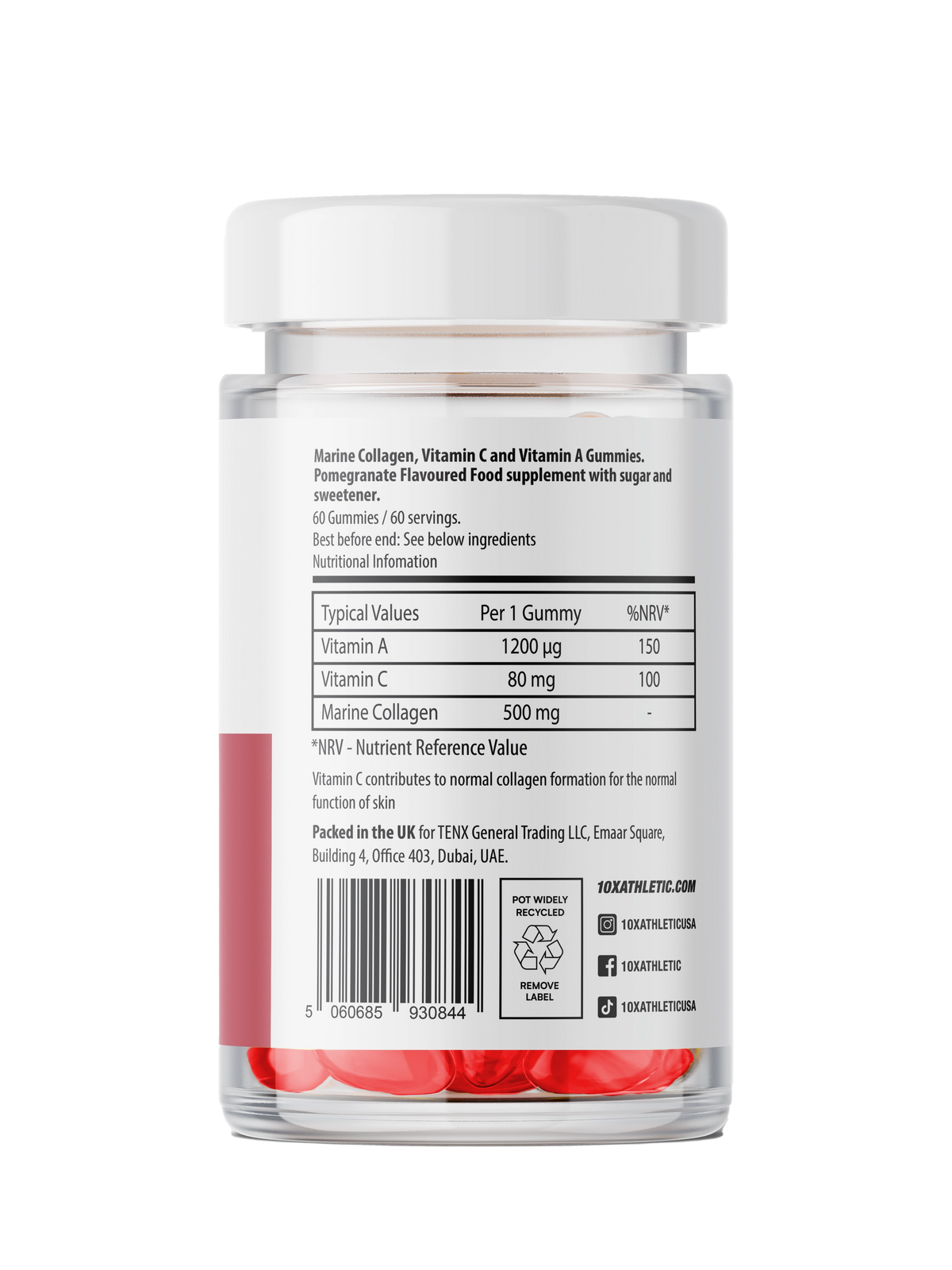 10X Athletic MARINE COLLAGEN GUMMIES