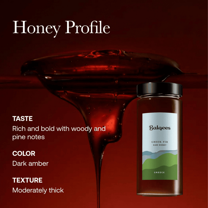 Balqees Raw Greek Forest Honey - Greek Fir Honey