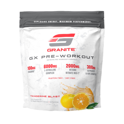 GRANITE SUPPLEMENTS GX Pre-Workout BBE July 2025