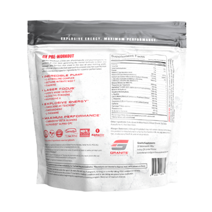 GRANITE SUPPLEMENTS GX Pre-Workout BBE July 2025
