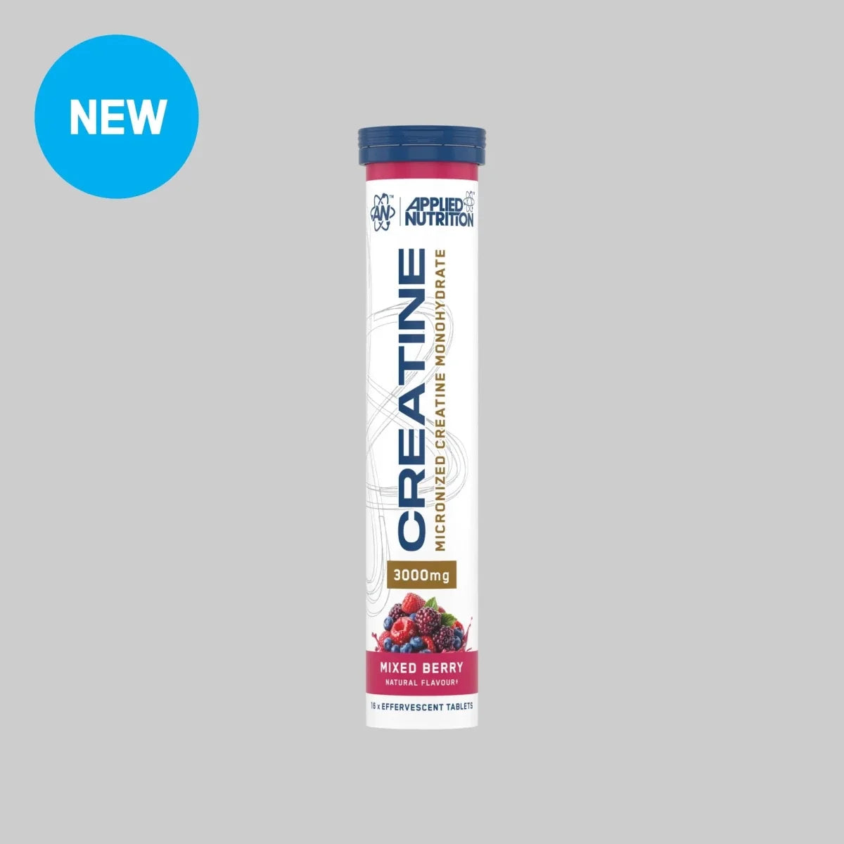Applied Nutrition Creatine Effervescent Tablets – Mixed Berry, single tube of 16 tablets