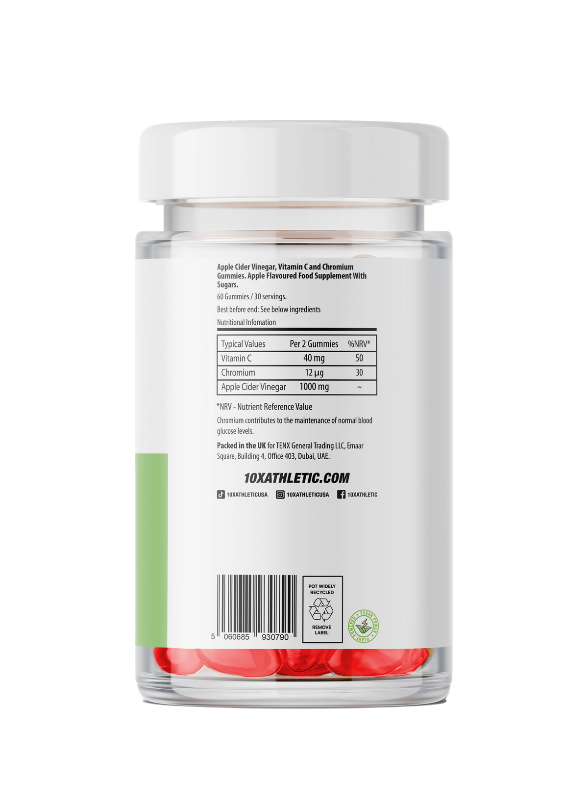 10X Athletic APPLE CIDER VINEGAR GUMMIES