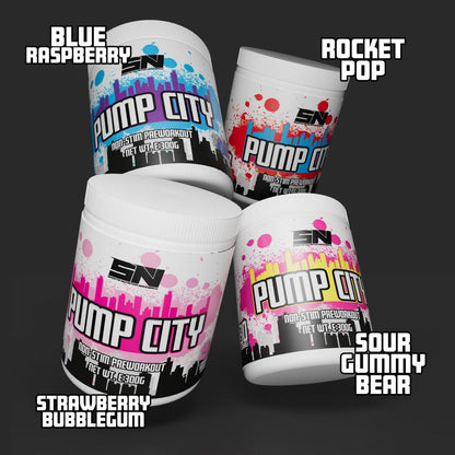 SN Pump City - Non Stim Pre Workout FREE SHAKER