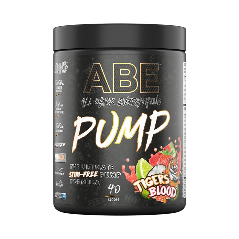 ABE-Pump Zero Stim PRE WORKOUT 500g FREE SHAKER!!