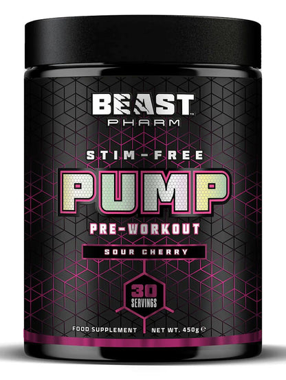 Beast Pharm PUMP - Stim Free Pre Workout - 30 Servings