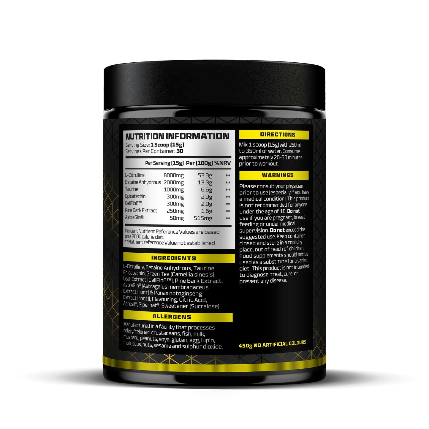 Beast Pharm PUMP - Stim Free Pre Workout - 30 Servings